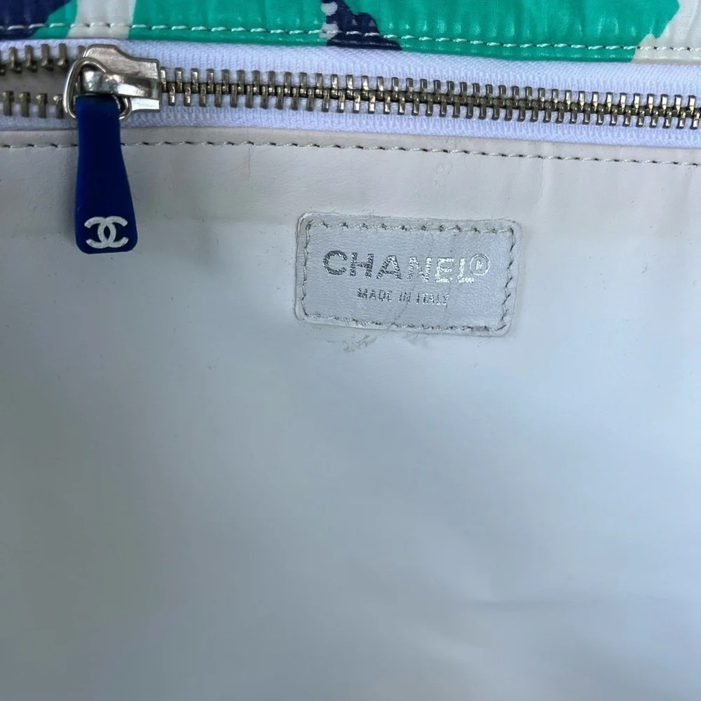 Chanel large floral tote.